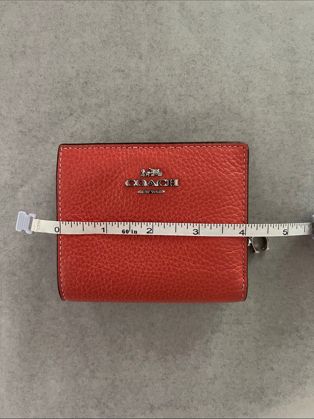 Coach Snap Wallet Red - Picture 5 of 6
